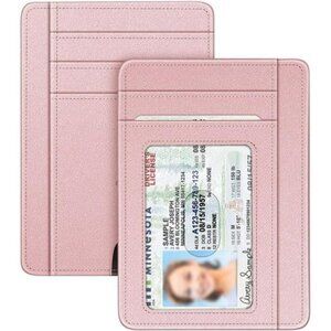 Fintie RFID Slim Credit Card Holder Wallet with ID Window for Men Women